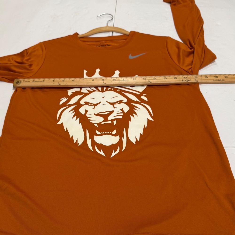 Nike Dri-FIT Long Sleeve Shirt Orange Lion King Graphic XL Athletic Streetwear - Picture 5 of 8